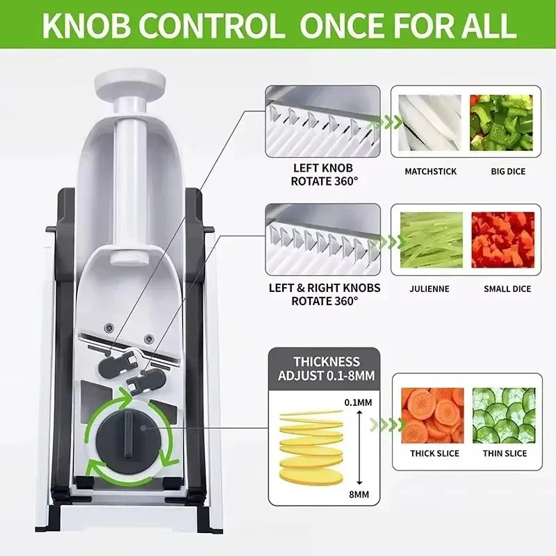 Versatile 5-in-1 Vegetable Slicer - FreshPrep Pro
