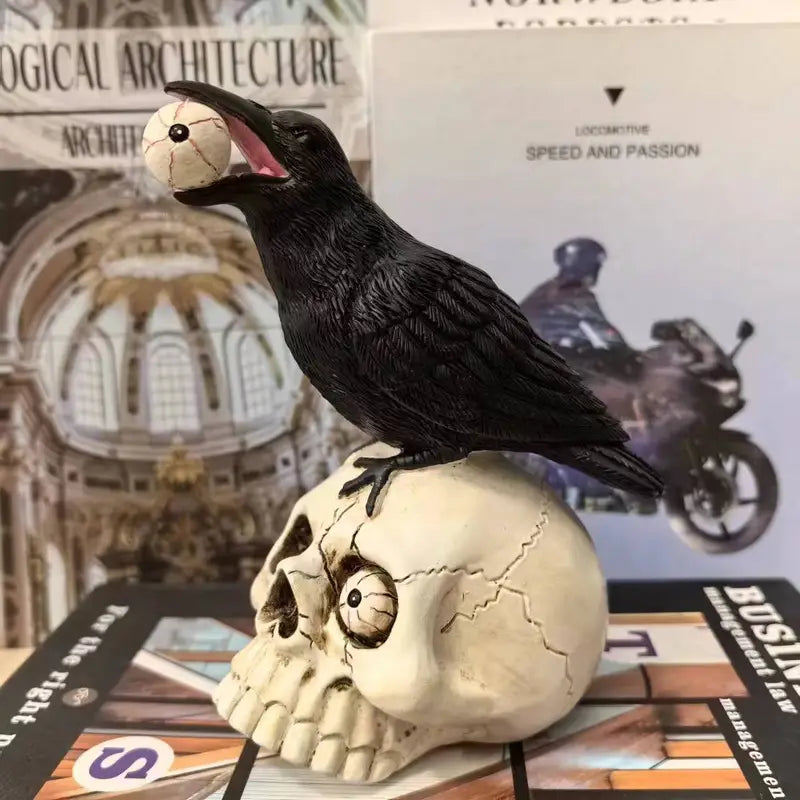 Raven Skull Decor - Mystique Home Accents