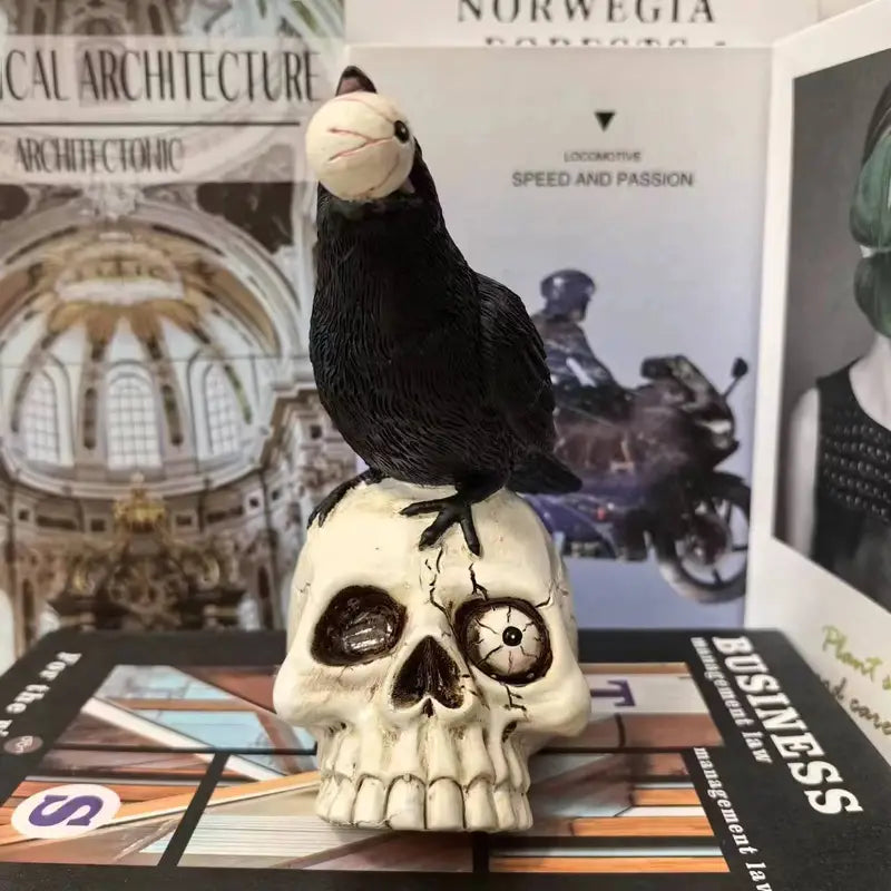 Raven Skull Decor - Mystique Home Accents