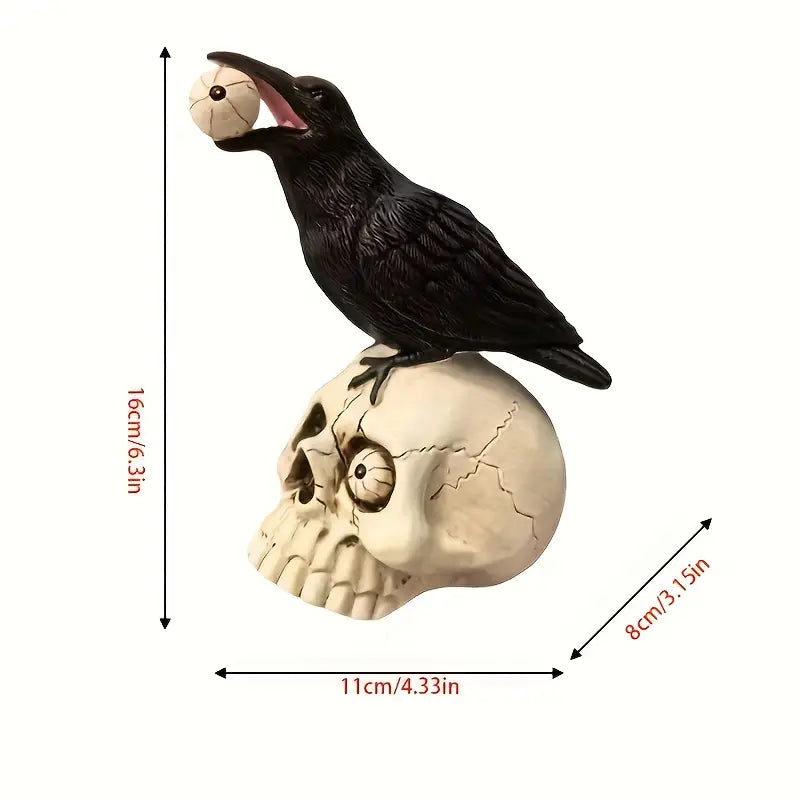 Raven Skull Decor - Mystique Home Accents