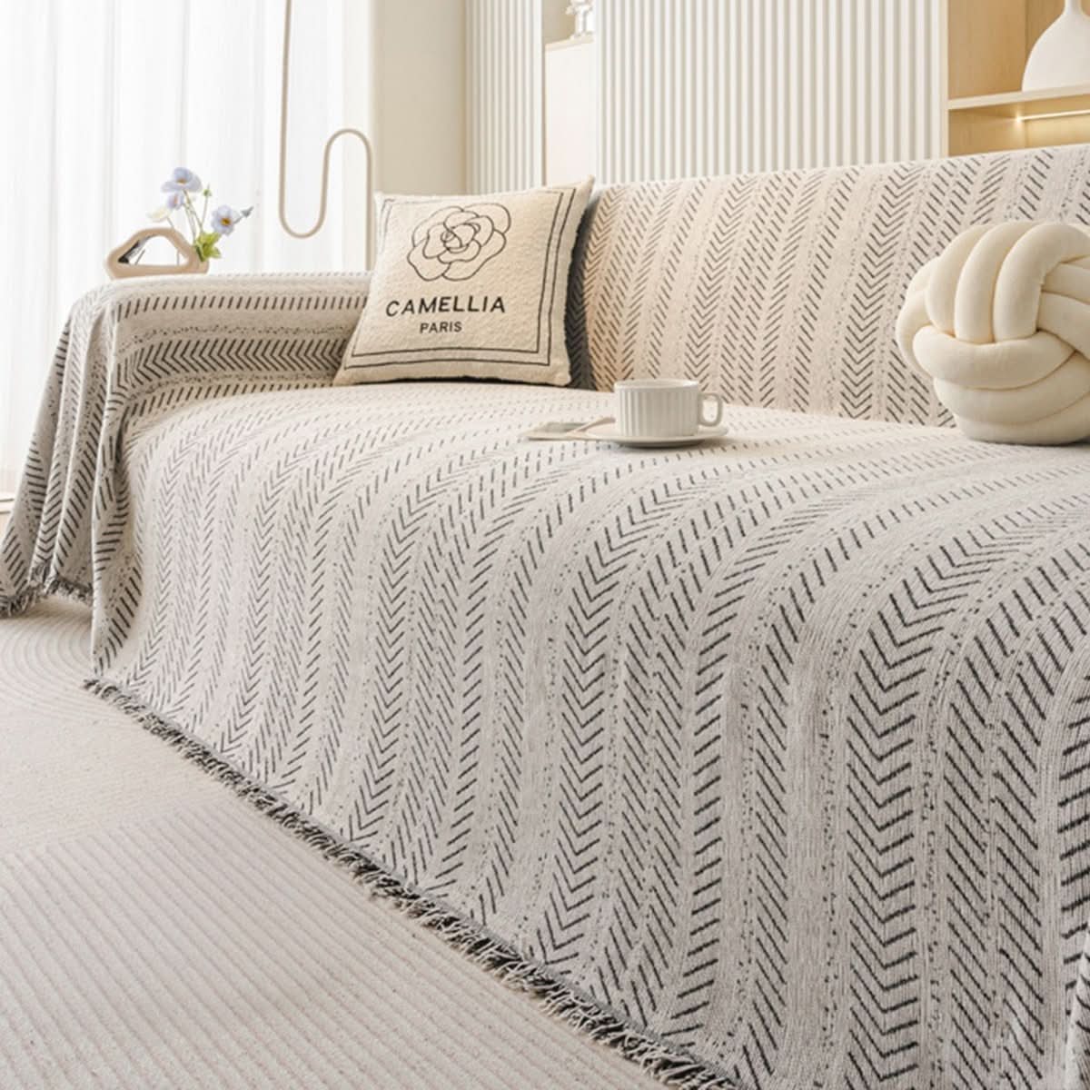 Sofa Cover - LuxeGuard Scratch-Resistant Chenille Protector