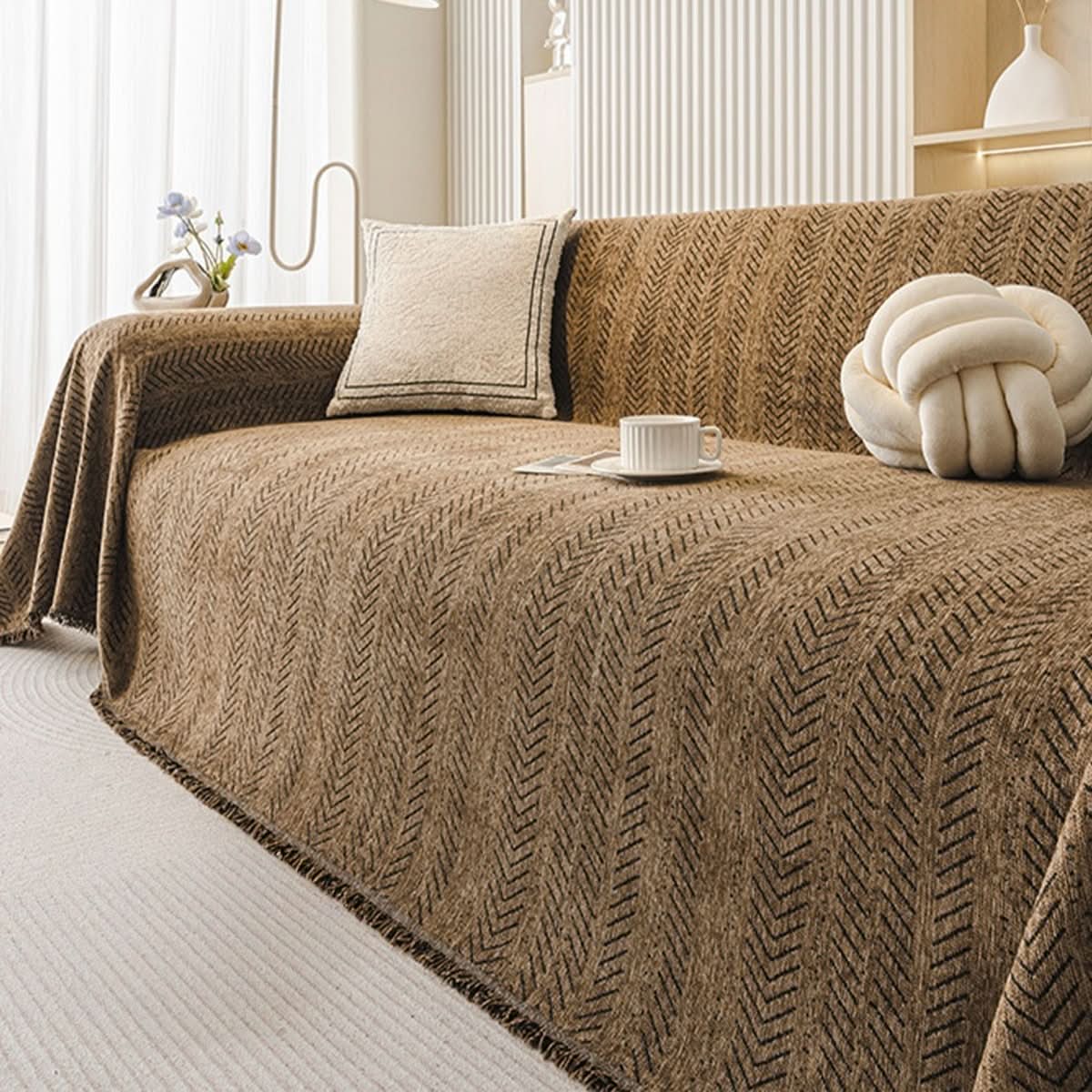 Sofa Cover - LuxeGuard Scratch-Resistant Chenille Protector