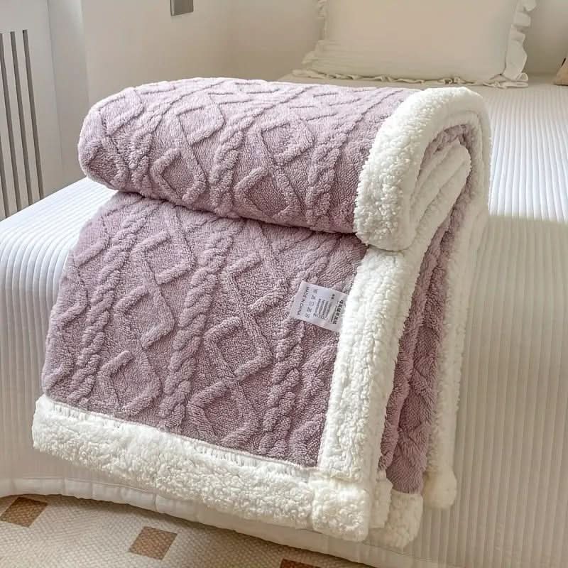 Cozy Sherpa Blanket - LuxeNest Essentials