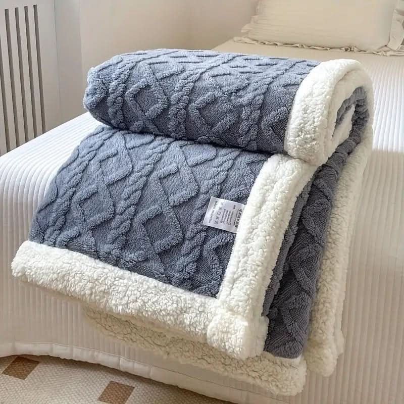 Cozy Sherpa Blanket - LuxeNest Essentials