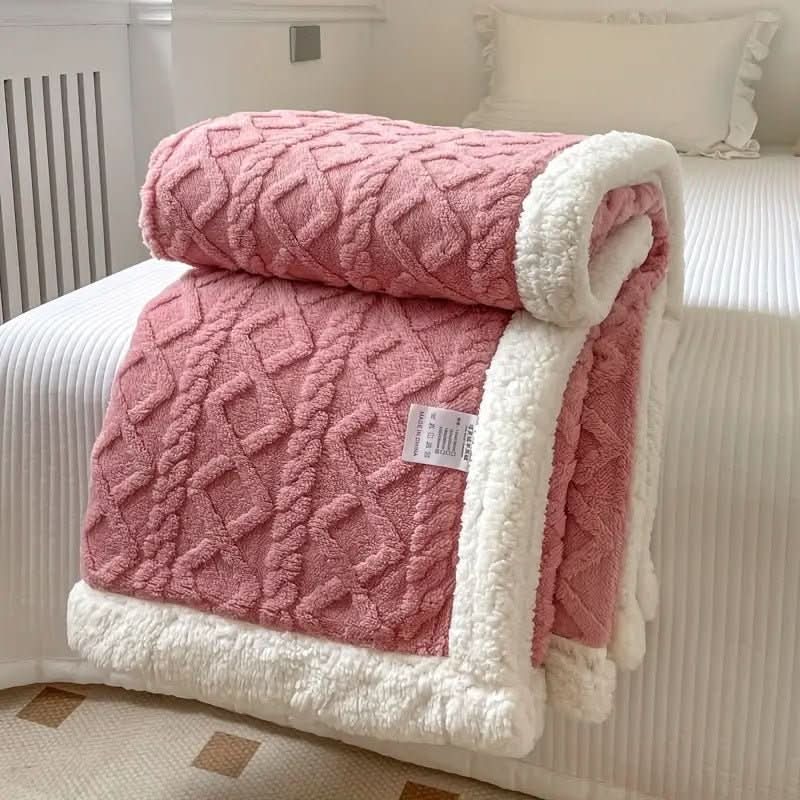 Cozy Sherpa Blanket - LuxeNest Essentials