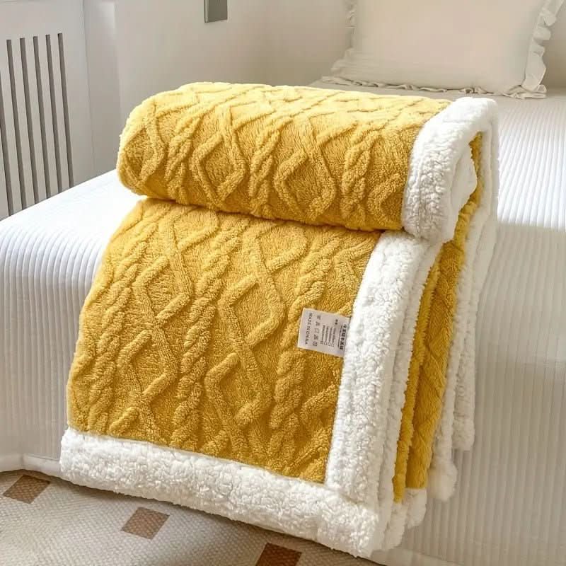 Cozy Sherpa Blanket - LuxeNest Essentials