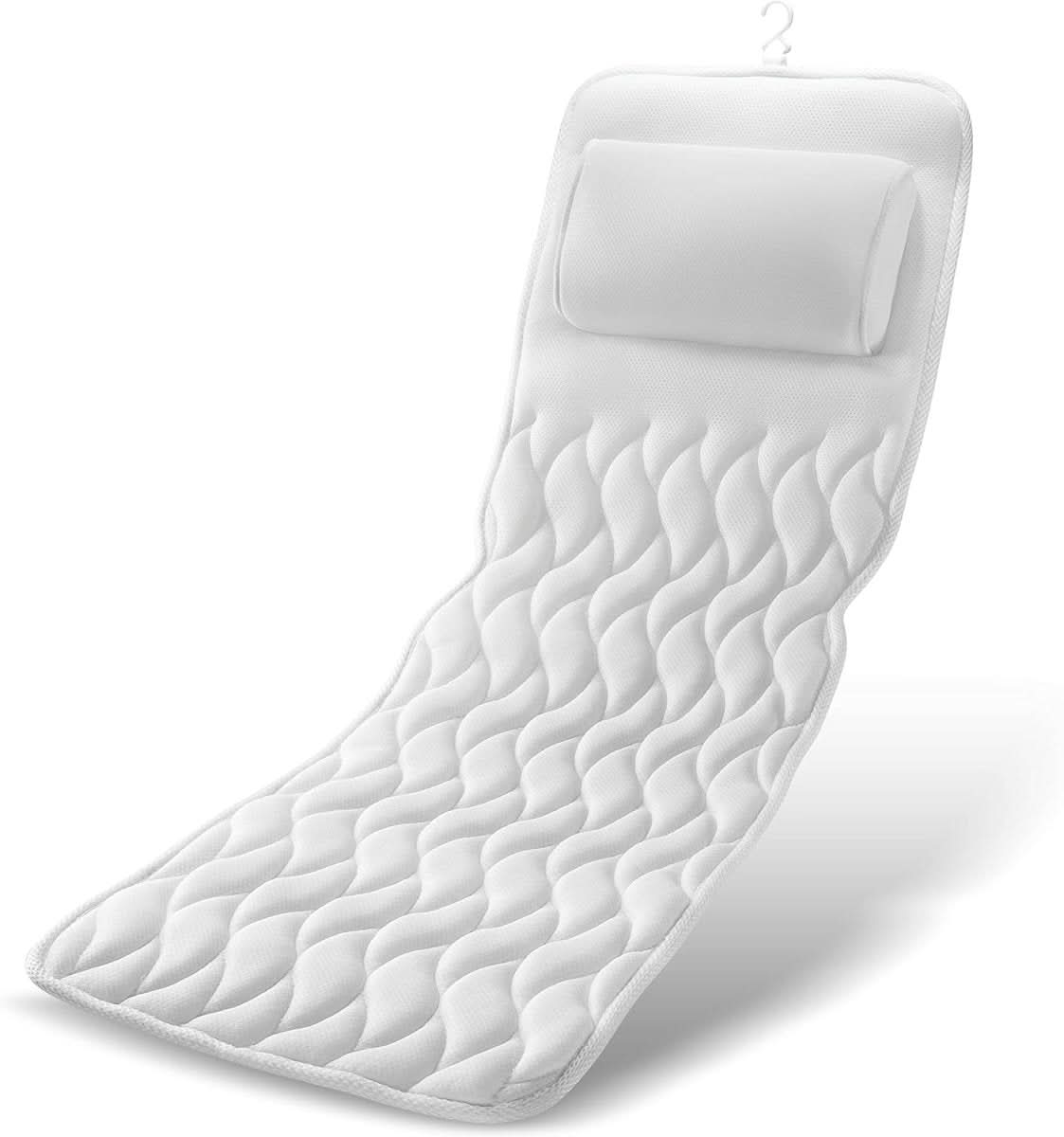 Ergonomic Full-Body Bathtub Pillow - AquaNest Comfort