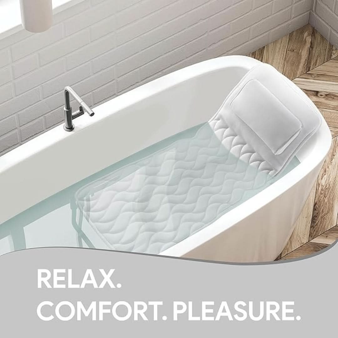 Ergonomic Full-Body Bathtub Pillow - AquaNest Comfort