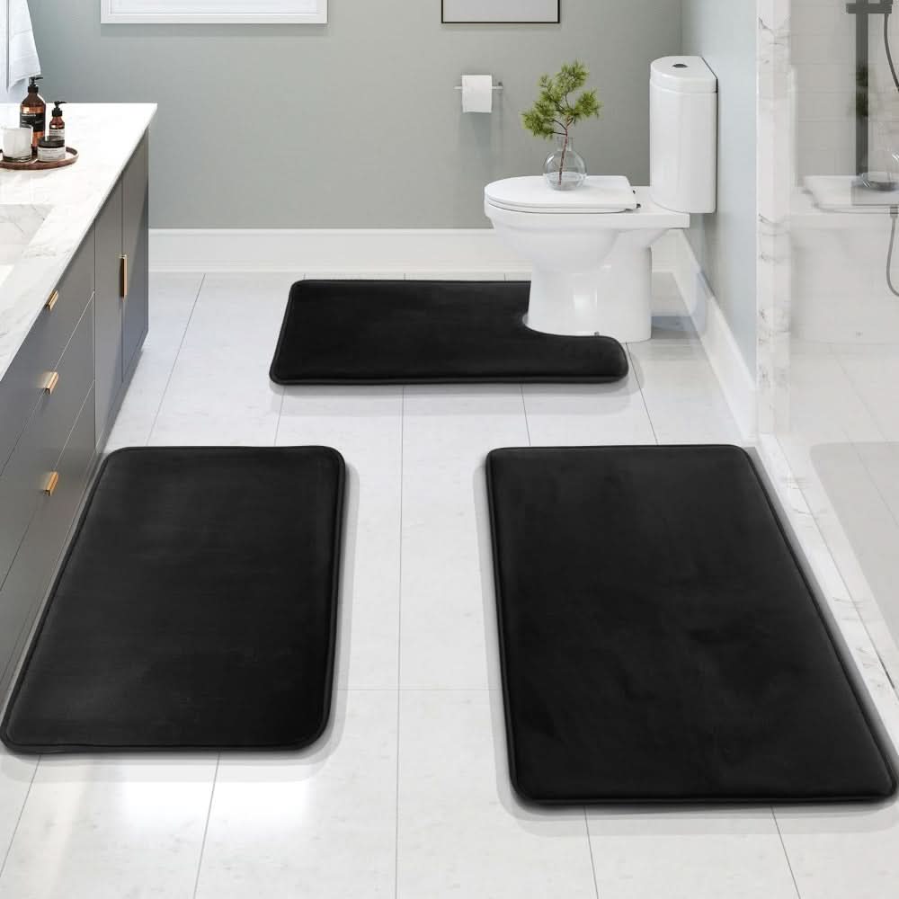 Memory Foam Bath Mat Set - LuxeNest Essentials