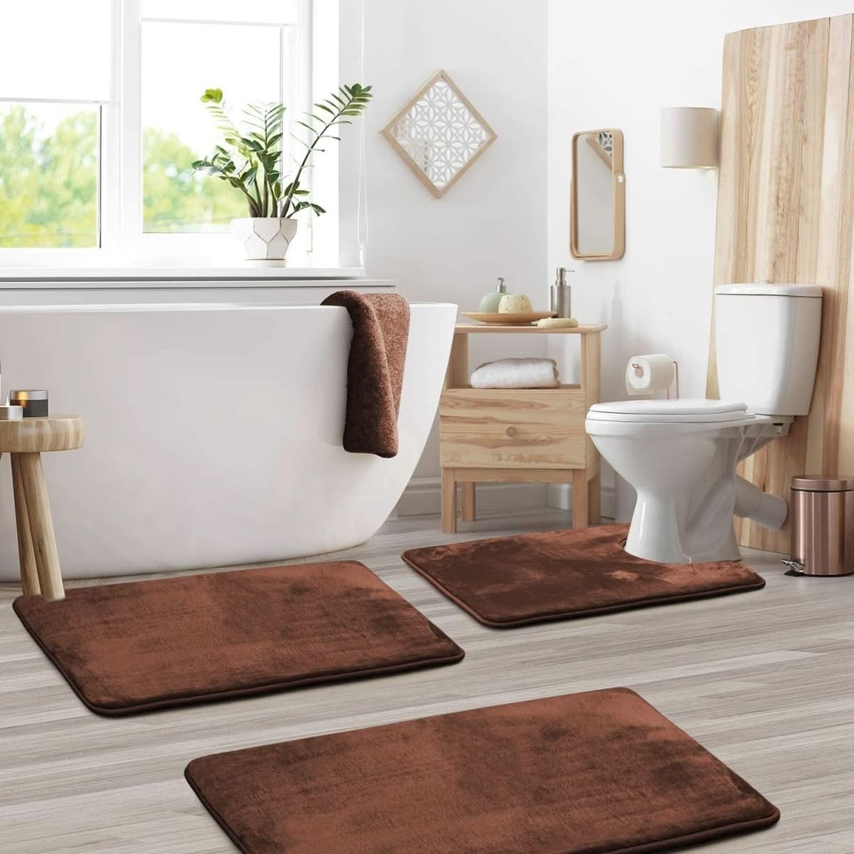 Memory Foam Bath Mat Set - LuxeNest Essentials