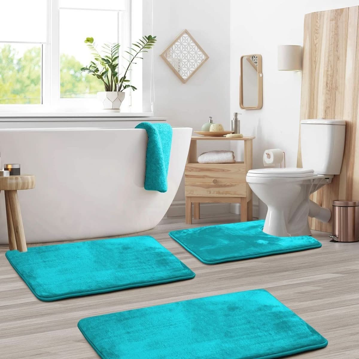 Memory Foam Bath Mat Set - LuxeNest Essentials