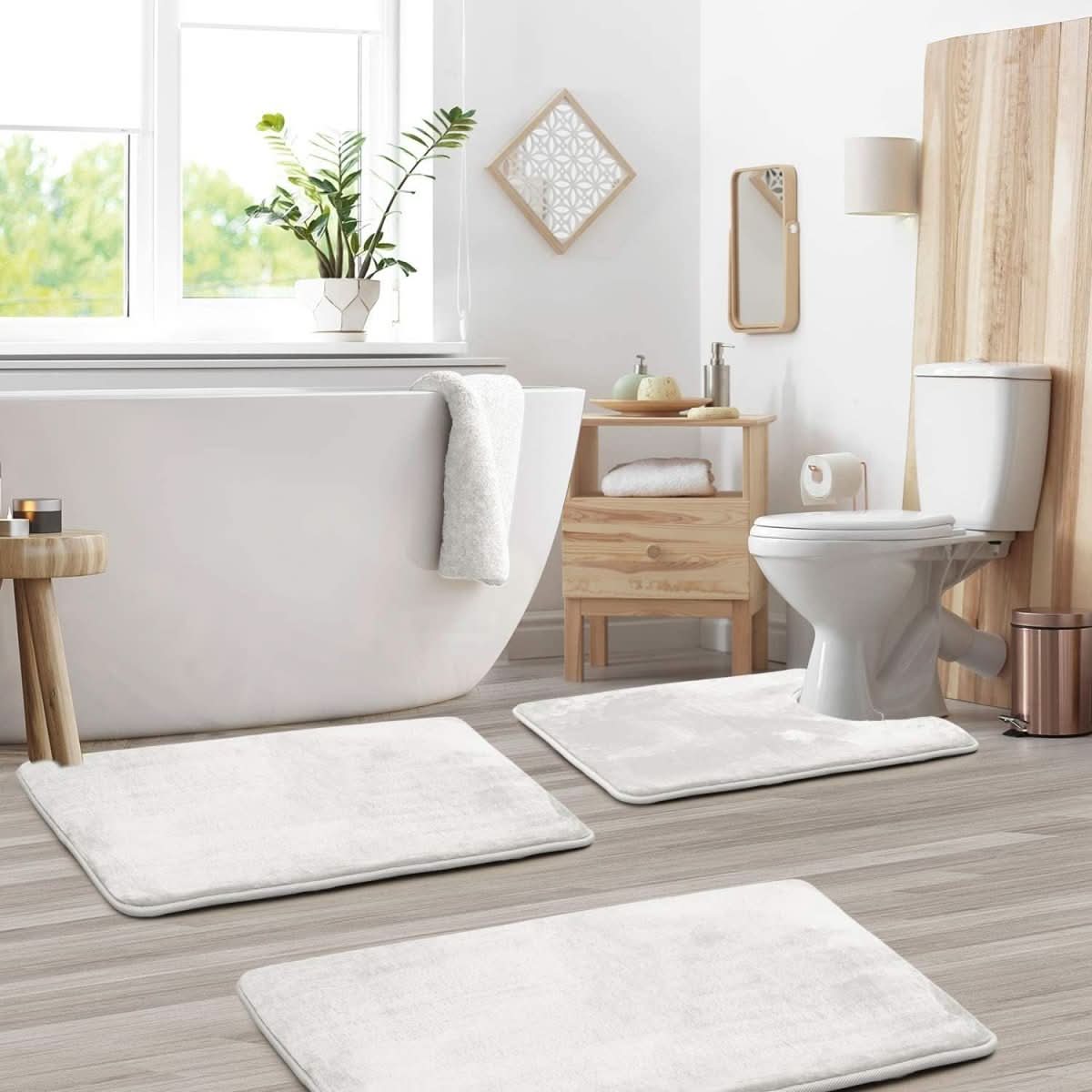 Memory Foam Bath Mat Set - LuxeNest Essentials