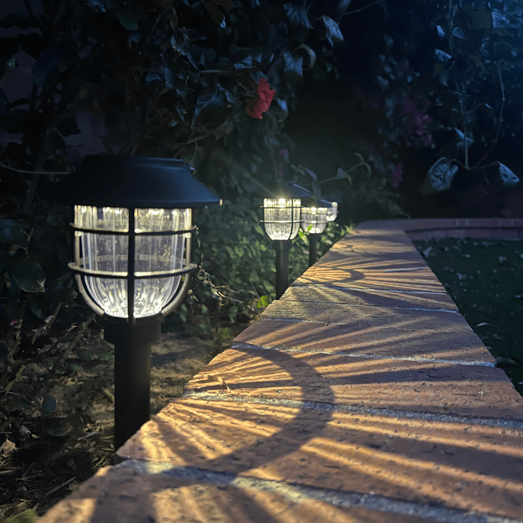Solar Garden Path Lights - LuminaGlow LED Outdoor Lighting
