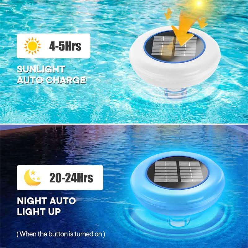 Ionizer Pool Light - AquaGlow Solar Pool Enhancer