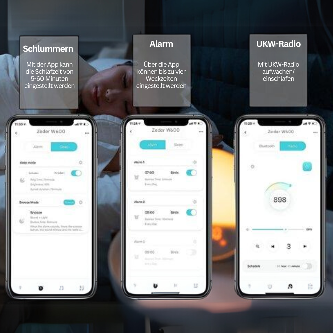 Smart Wake-Up Light with App – Luminara