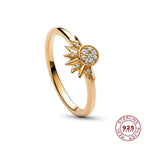 Celestial Silver Crystal Ring - Luminara Jewelry