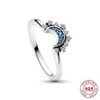 Celestial Silver Crystal Ring - Luminara Jewelry