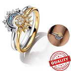 Celestial Silver Crystal Ring - Luminara Jewelry