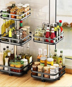 Rotating Storage Rack - LuxeTwist 360° Organizer