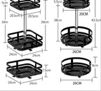 Rotating Storage Rack - LuxeTwist 360° Organizer