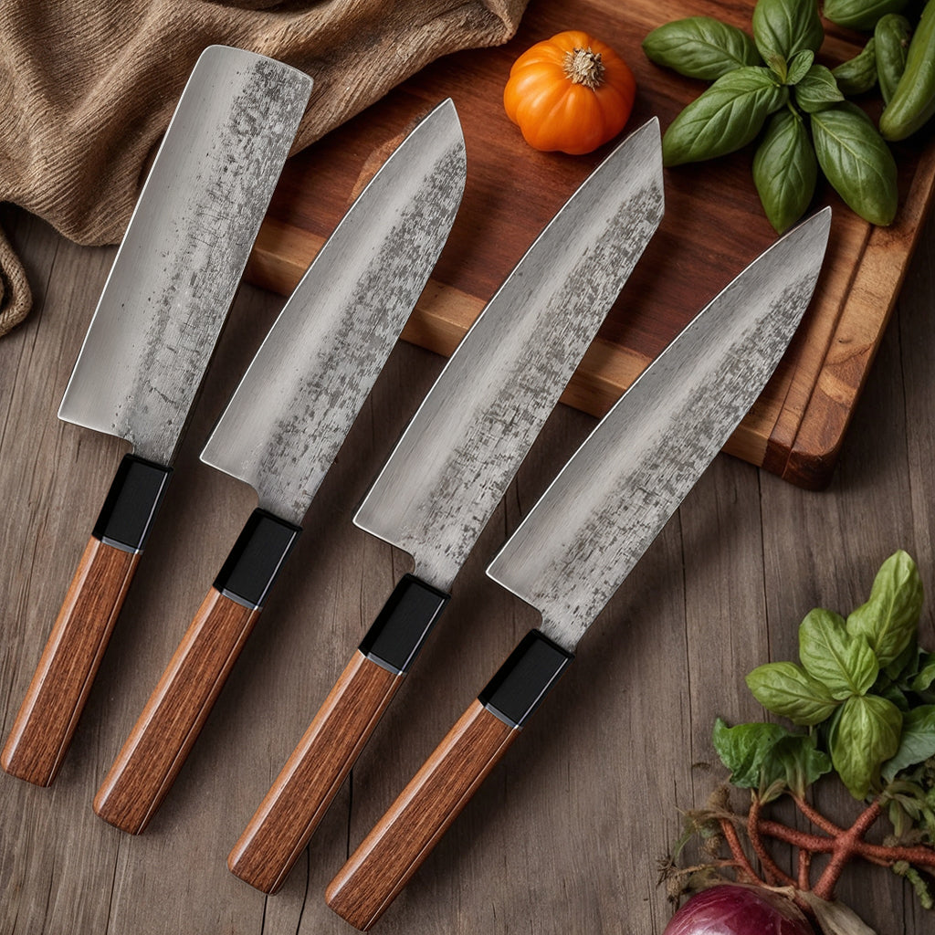 Razor-Sharp Stainless Steel Knife Set - Culinary Elite