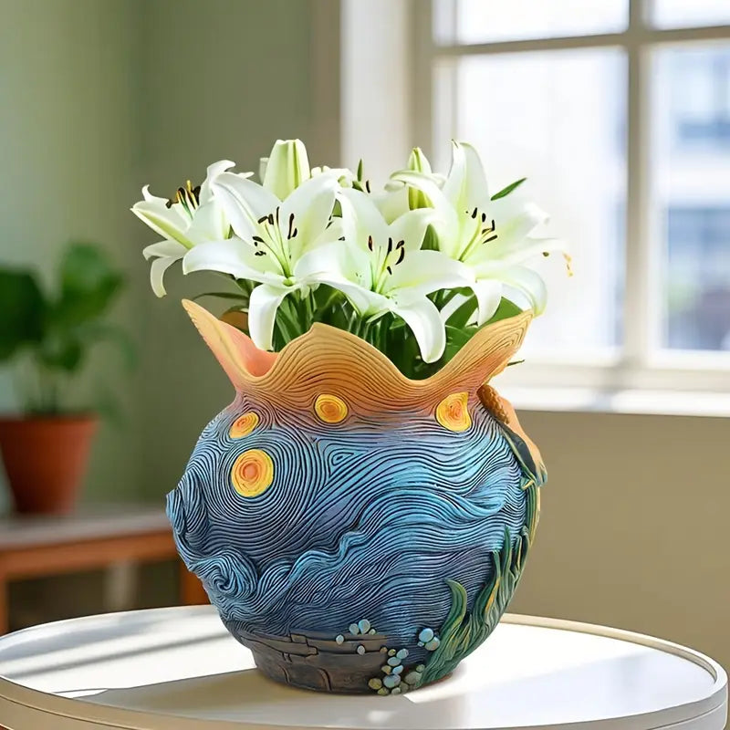 Van Gogh Vase - Artistry by Celestial Creations