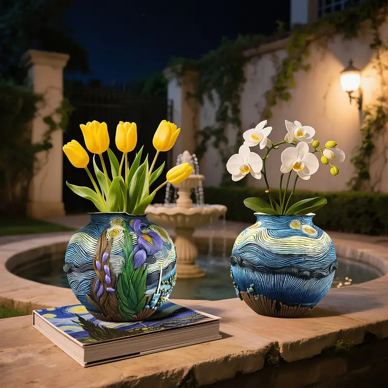 Van Gogh Vase - Artistry by Celestial Creations