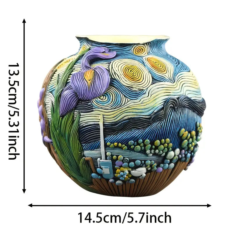 Van Gogh Vase - Artistry by Celestial Creations