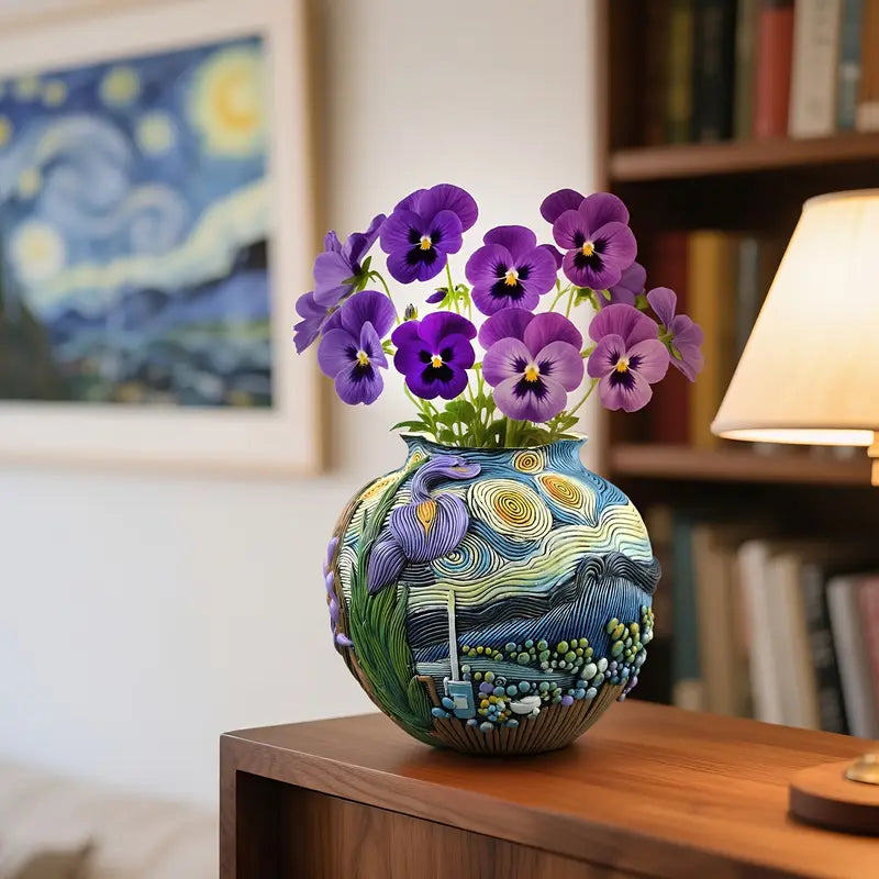 Van Gogh Vase - Artistry by Celestial Creations