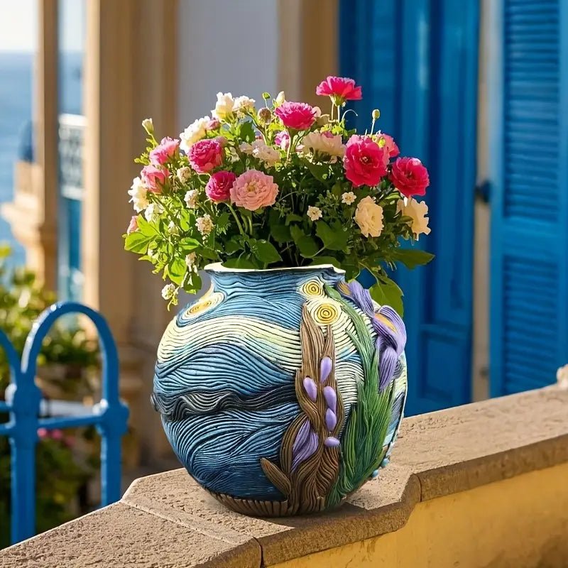 Artisan Resin Flower Vase - Florale by CasaDecor
