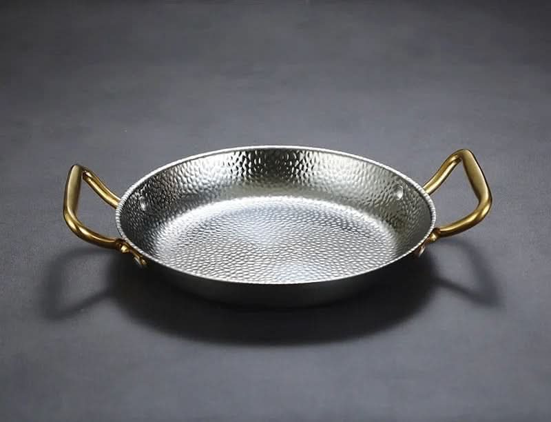 Hammered Stainless Steel Cooking Pot - CulinaryCraft