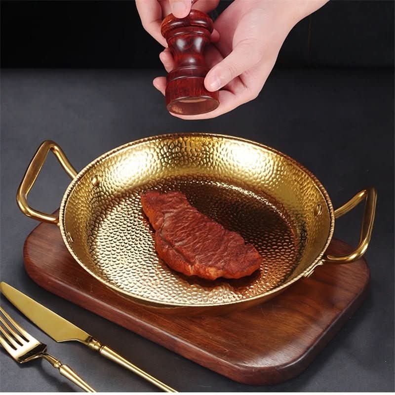Hammered Stainless Steel Cooking Pot - CulinaryCraft