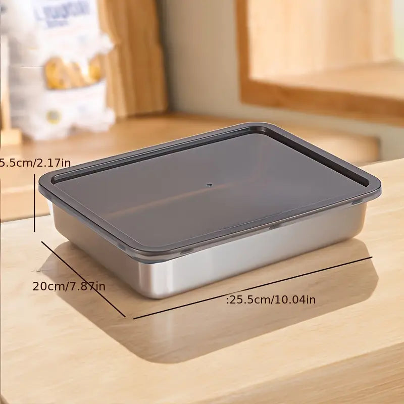 Stainless Steel Food Storage Set - FreshGuard™ 3-Piece Meal Prep