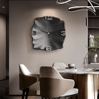 Sandstone Wall Clock - AuraCraft Modern Design