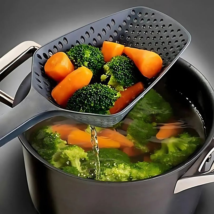 Drain & Serve Kitchen Spoon - PureServe