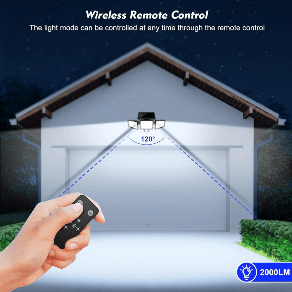 Solar-Powered LED Security Light - LuminaGuard