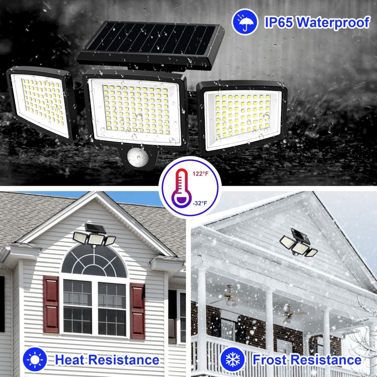 Solar-Powered LED Security Light - LuminaGuard