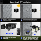 Solar-Powered LED Security Light - LuminaGuard