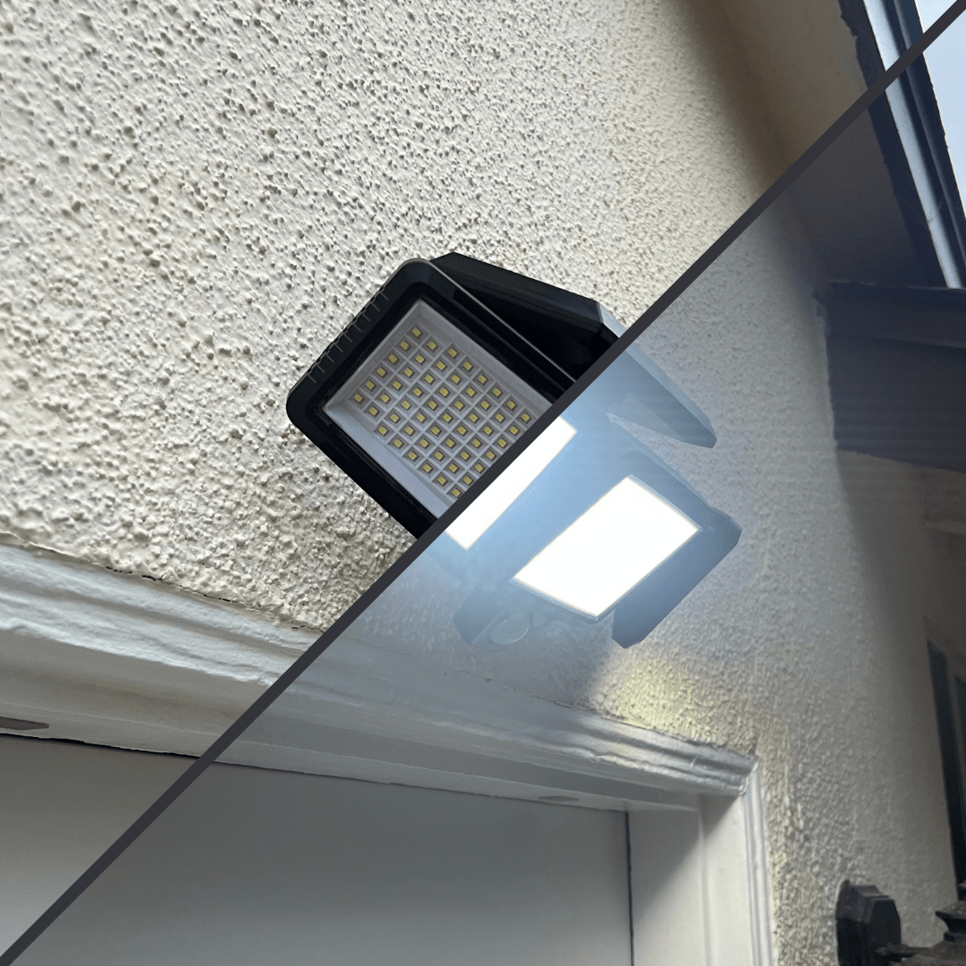 Solar-Powered LED Security Light - LuminaGuard