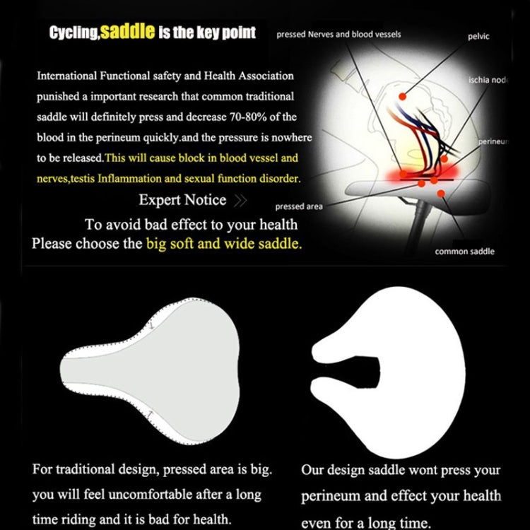 Noseless Bicycle Saddle - ComfortRide Elite