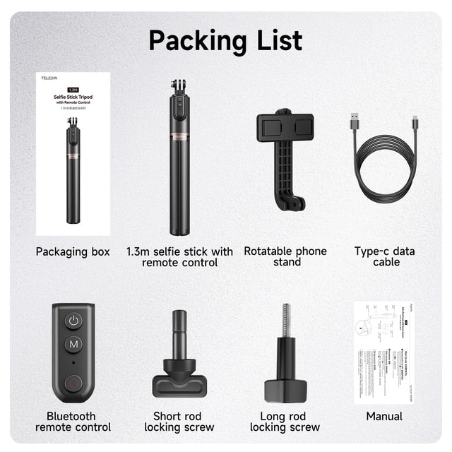 Bluetooth Selfie Stick Monopod - SnapPro