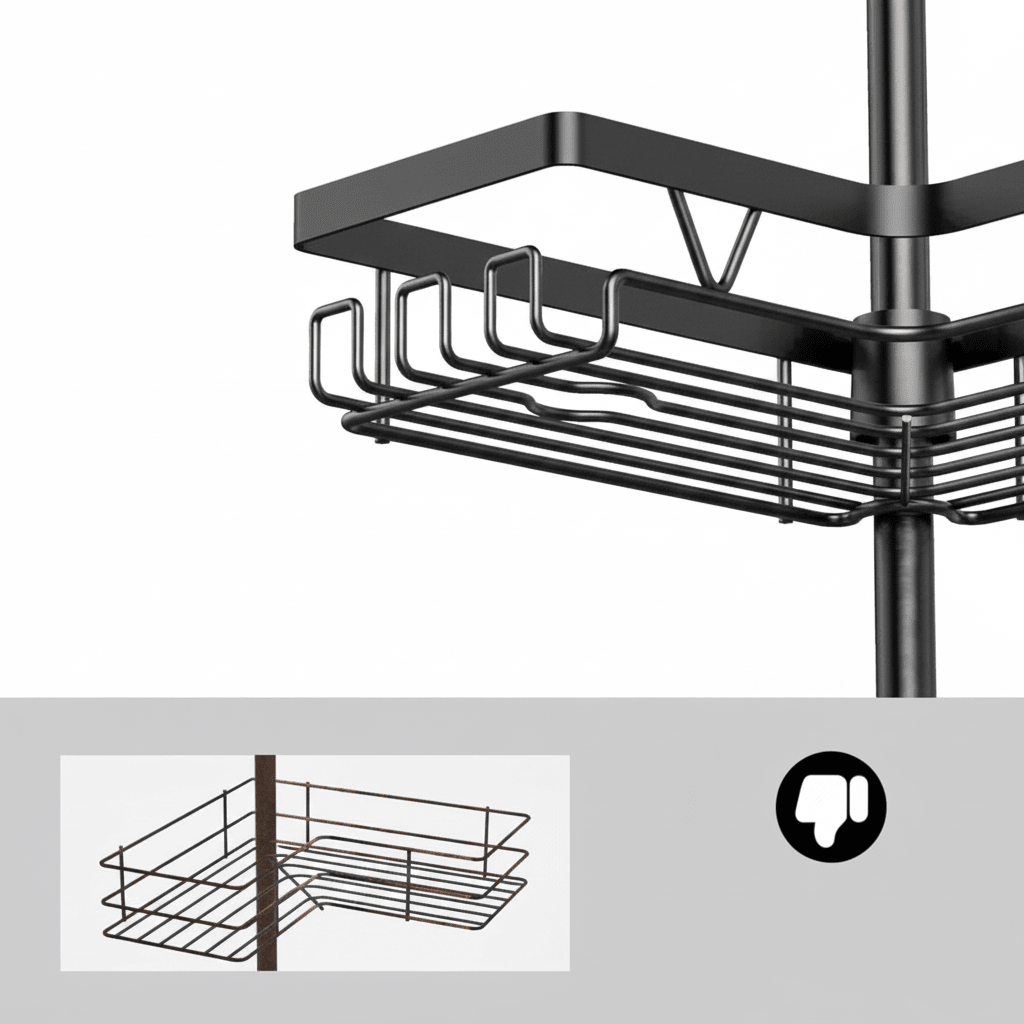 Rust-Resistant Ceiling Shelf - LuxeHome Essentials