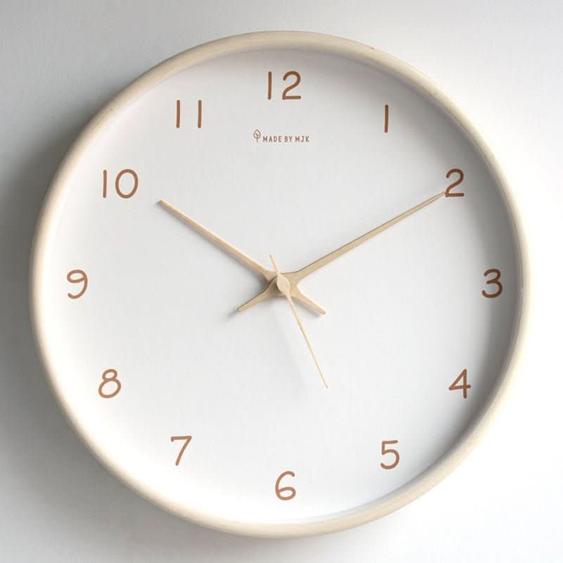 Timeless Analog Wooden Wall Clock - Oak & Co.
