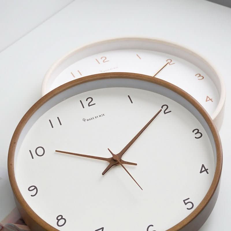 Timeless Analog Wooden Wall Clock - Oak & Co.