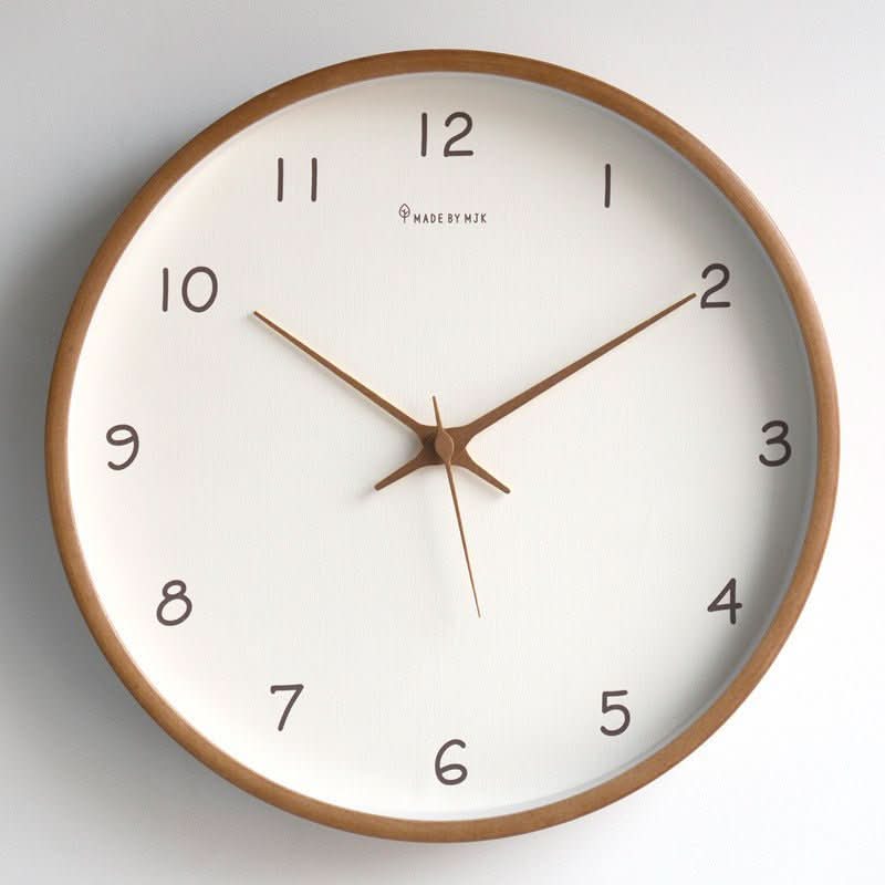 Timeless Analog Wooden Wall Clock - Oak & Co.