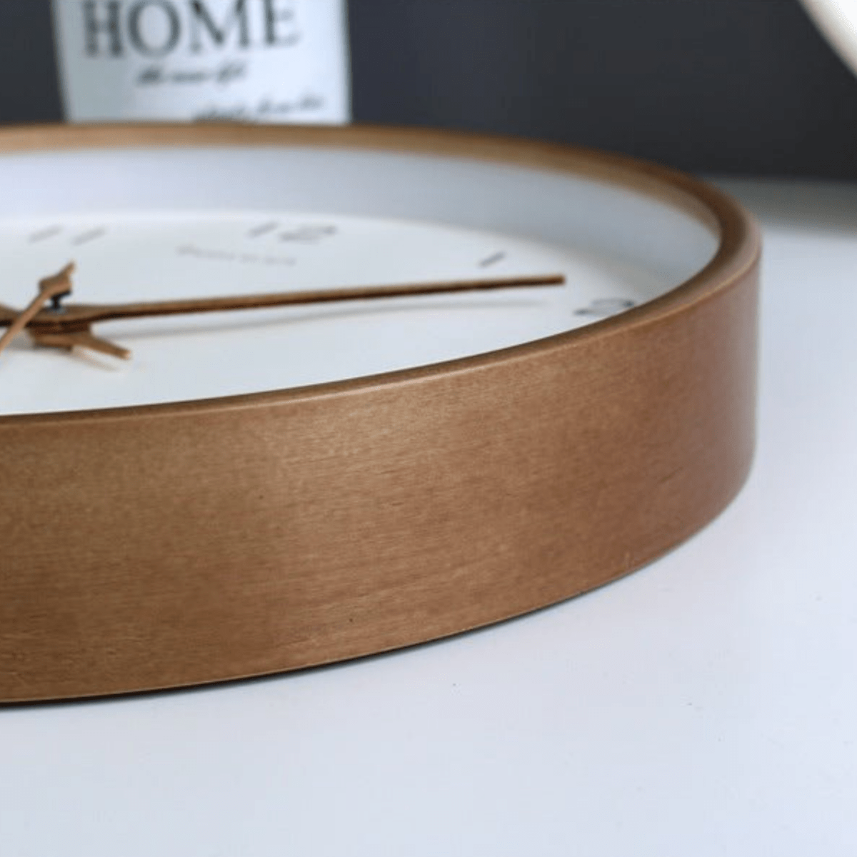 Timeless Analog Wooden Wall Clock - Oak & Co.