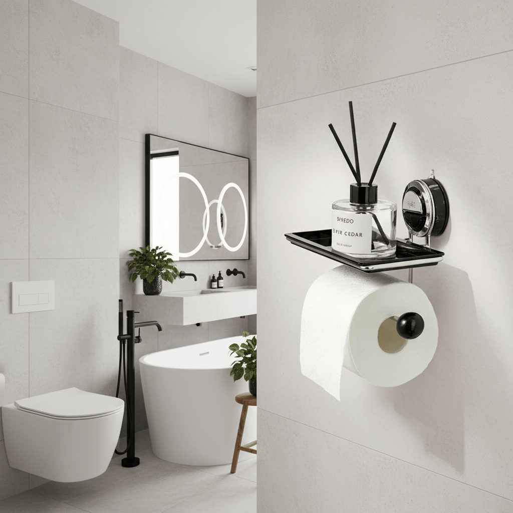 Stainless Steel Toilet Paper Holder - LuxeHome Essentials