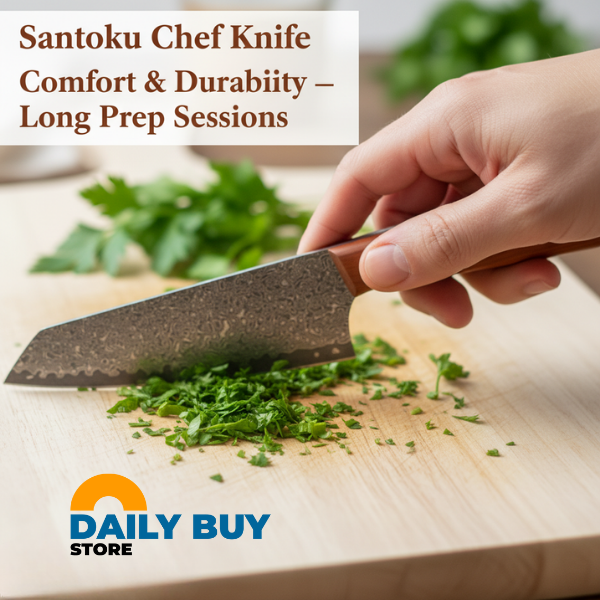 Razor-Sharp Santoku Chef Knife - CulinaryEdge