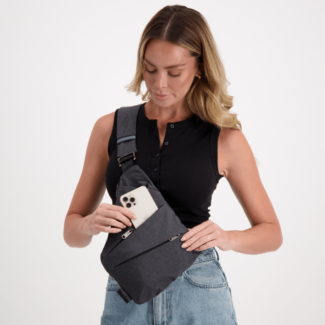 Anti-theft Crossbody Bag with RFID Protection - SecureCarry