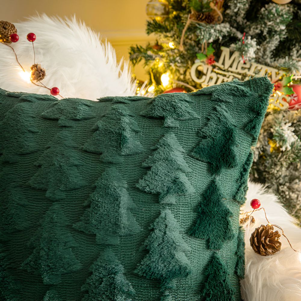 Cozy Christmas Tree Pillow Cover - LuxeNest